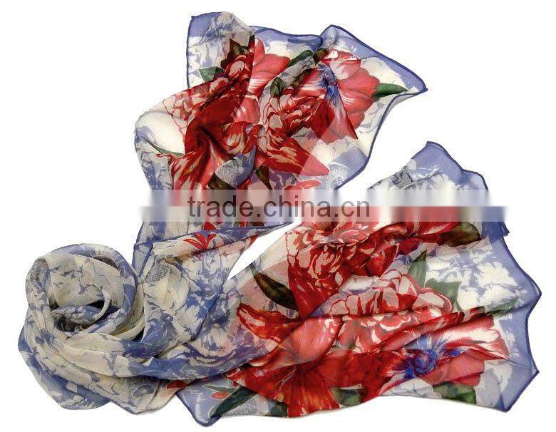 2011 Newest 100% silk shawl Wholesale & OEM (CQ1003-1)