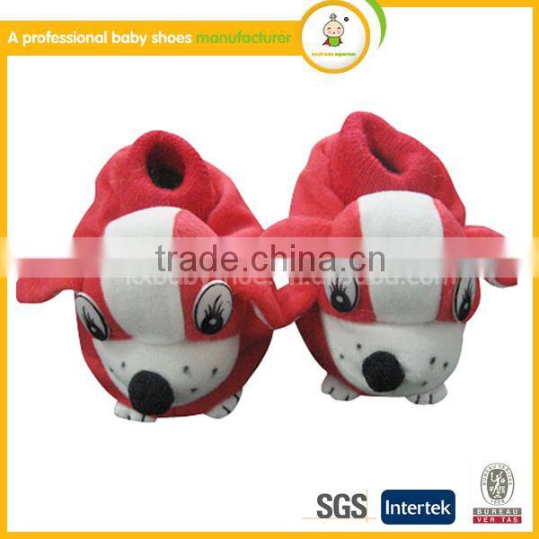new style handmade lovely animal plush cotton-padded cheap newborn baby shoes winter