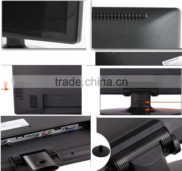 Good quality hd 1080P VGA USB AV TV Input 23.6inch wide led tv