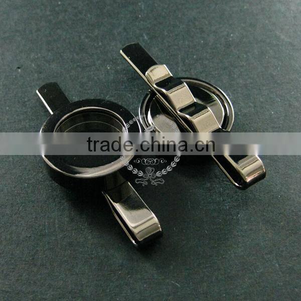 16mm setting gun black round 3mm deep bezel tray charm floating DIY photo tie bar,wedding tie clip blanks supplies 1540015