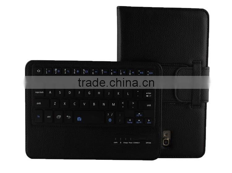 Litchi Pattern Wireless Mini Bluetooth Keyboard for Samsung TABS 8.4inch T700/705-SA04