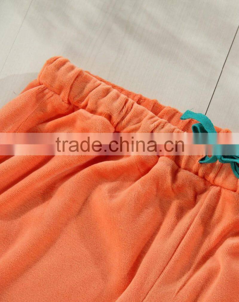 orange bamboo suit bathrobe homewear