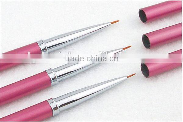 Professional 3pcs mini makeup nail art brush,makeup tools with synthetic hair