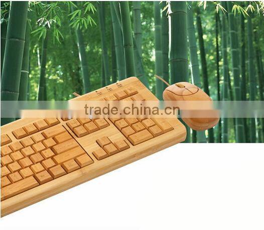 The fashionable and best Wooden keyboard and mouse, latest Wired Bamboo Keyboard and mouse