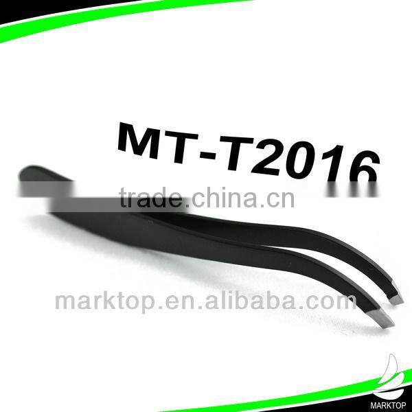 Black patten stainless bending tweezer