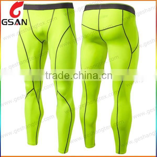 Customized men excellent quality quick dry cycling long tight pants