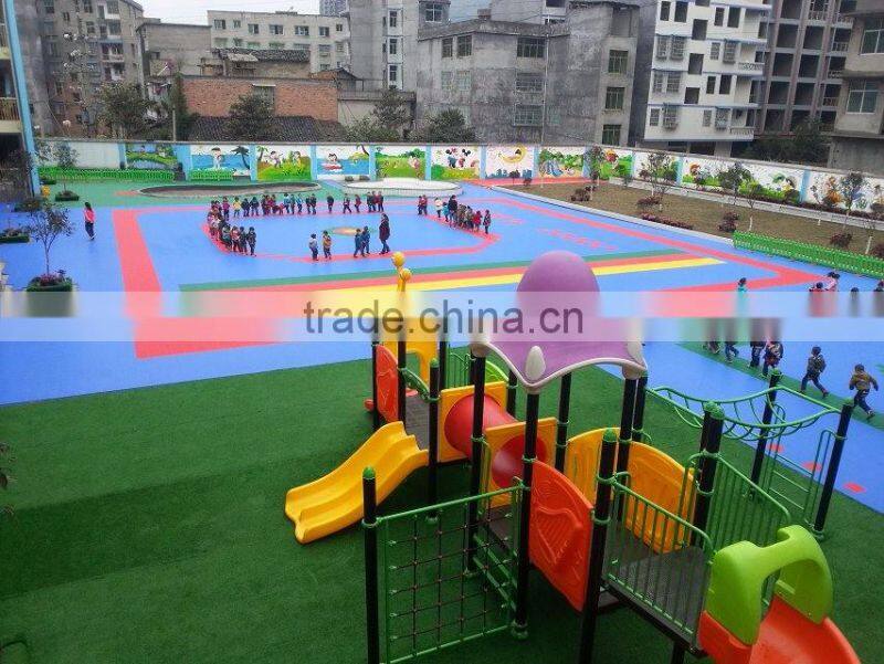 Suspended PP interlocking anti-ultraviolet outdoor carpet tile