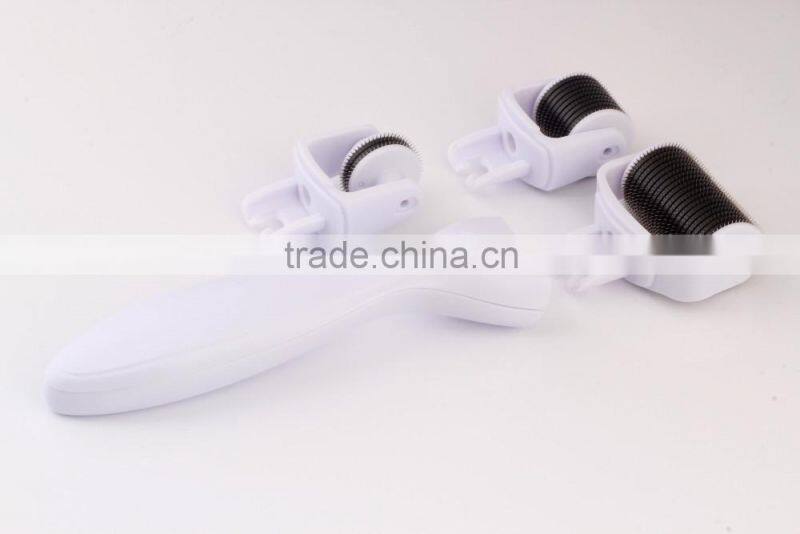 CE Approval titanium derma rolling Manufacturer skin roller system 3 IN 1 derma roller