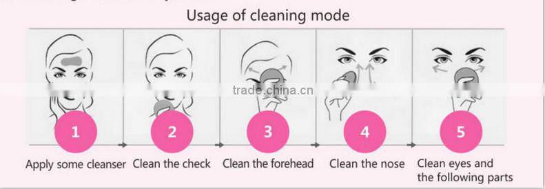 silicone facial cleansing brush
