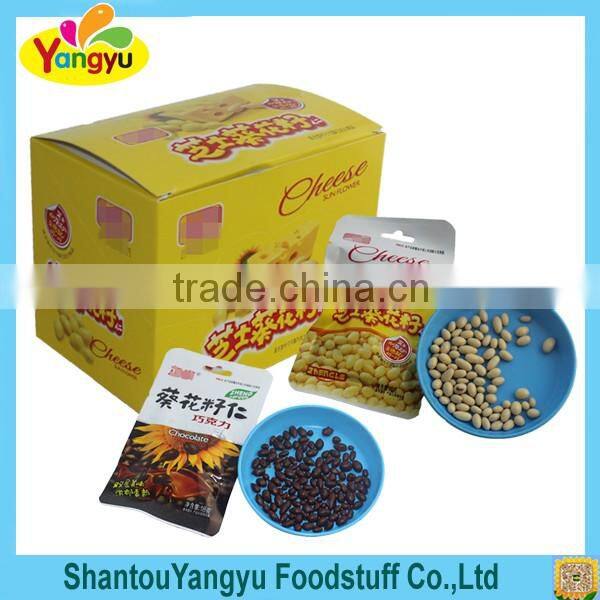 Snack chocolate and cheese sunflower seed