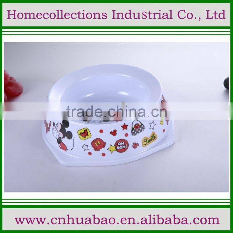 2016 Convenient and healthy pet bowls plastic dog feeder, double pet cat feeding dishes