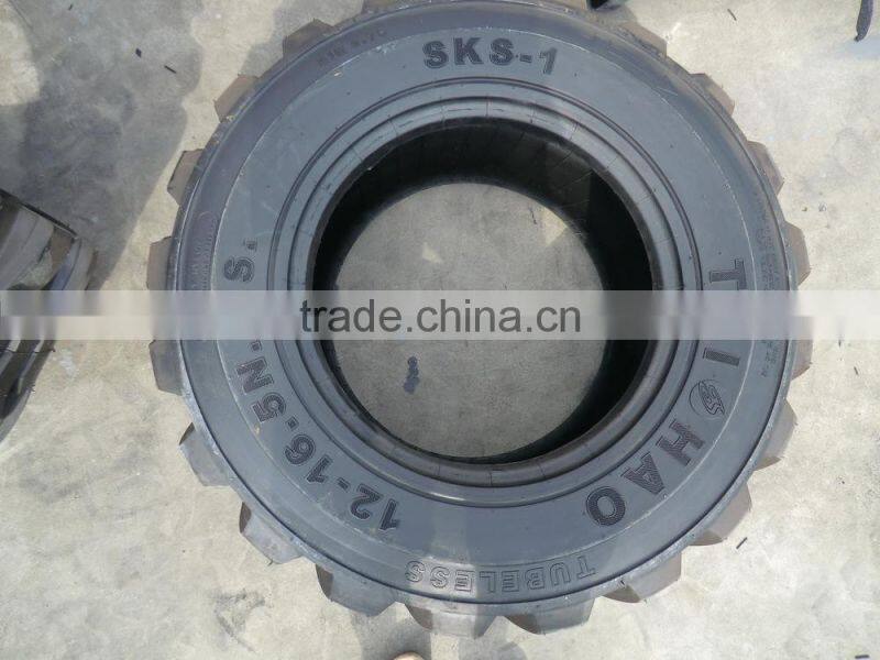 China factory bobcat tyre backhoe skid steer loader tyre L5 10-16.5 12-16.5 14-17.5 11L-16 for sale