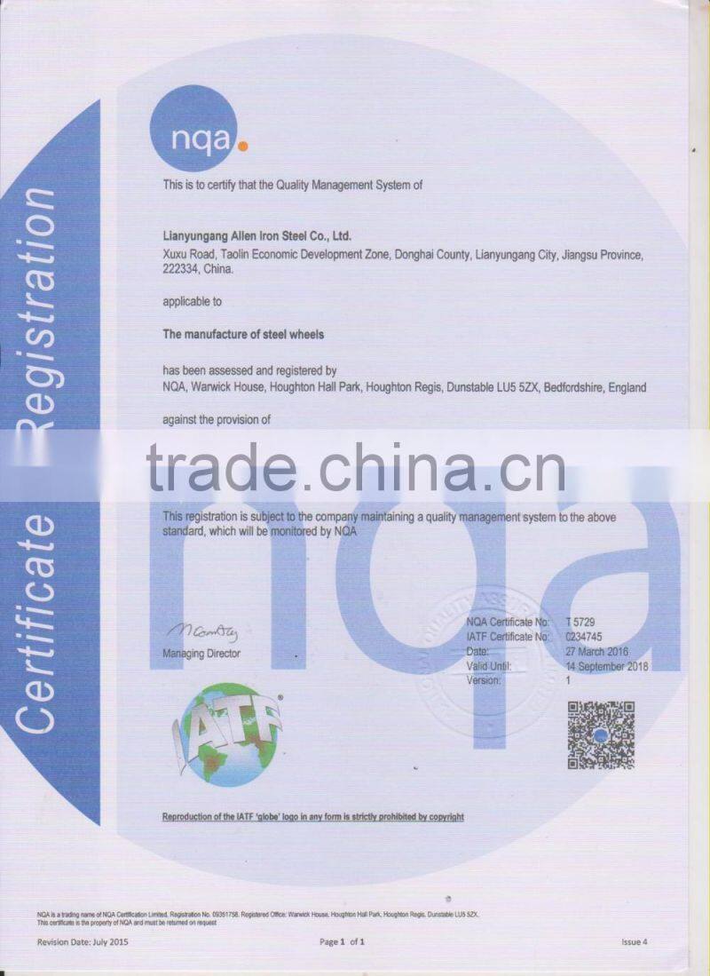 semi truck wheel rims 7.0-20/rim body and lock ring/disc