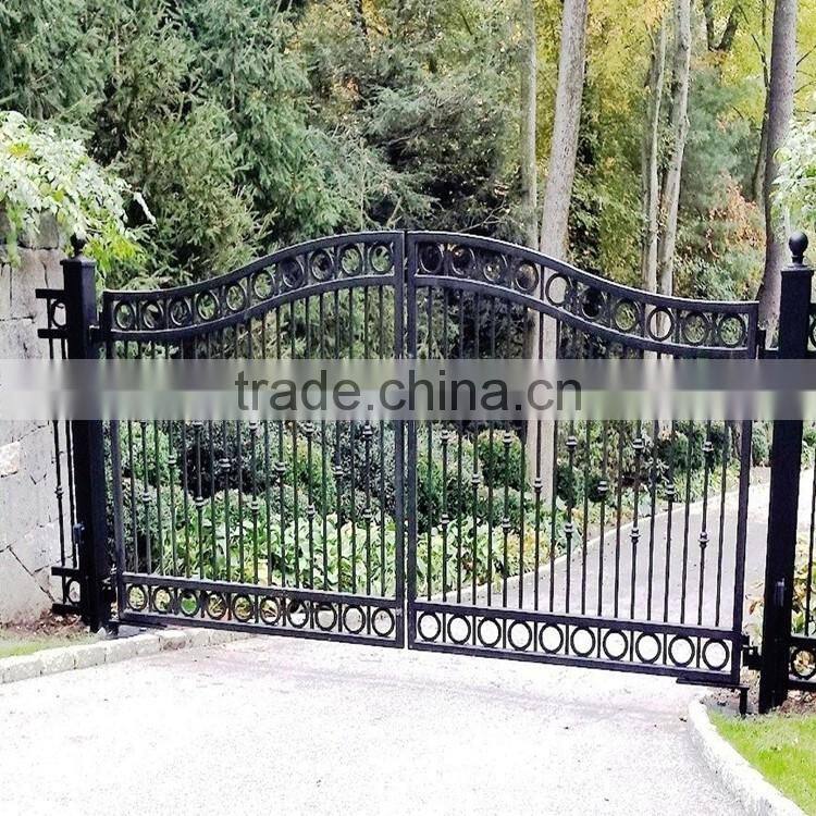 Custom height and colors iron pipe gate design Without welding