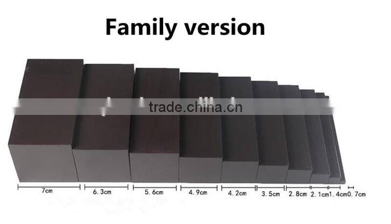 Kids wooden toys montessori brown ladder