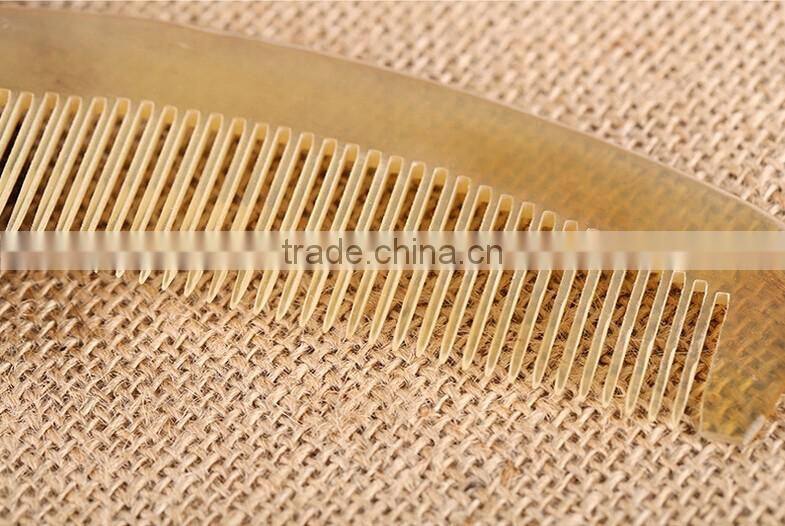 Handmade Craft Horn Comb for Hair Natural Healthy Massage Smoothing Hair Brush for Exquisite Gift