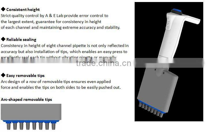 A&E Lab New Designed Single/Eight/Twelve Channels Electronic Pipette