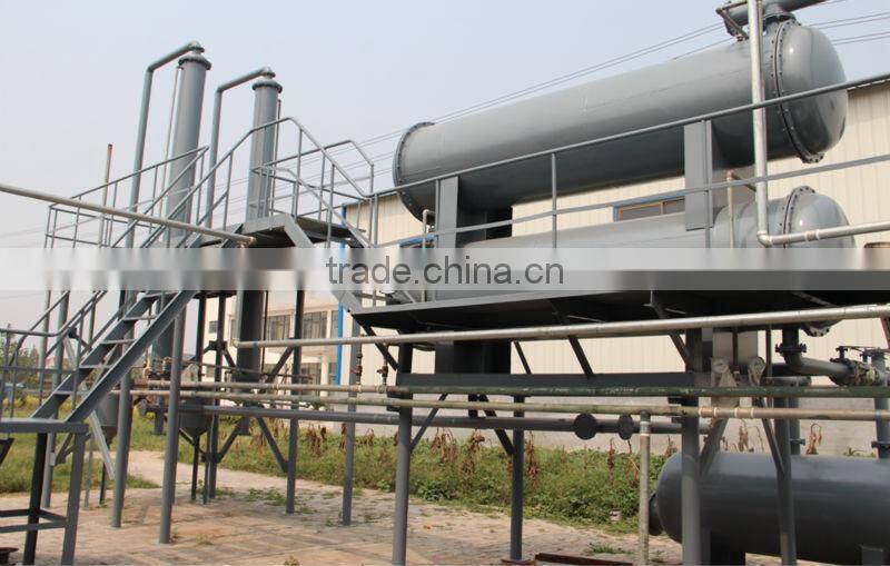 Automatic China truck tire to diesel oil recycling machine