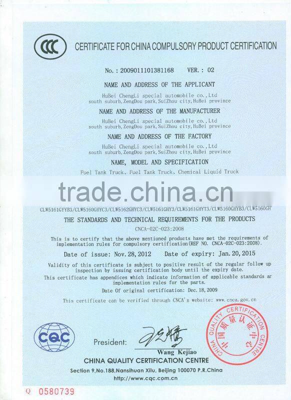 CLW Fuel Tank Semi-trailer 3 Axles 49 m3