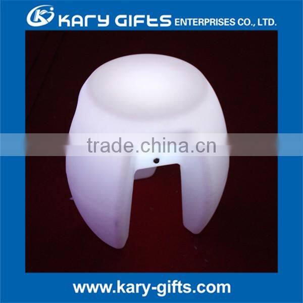 Unique triangle shape led stools triangle bar stool with rgb led light