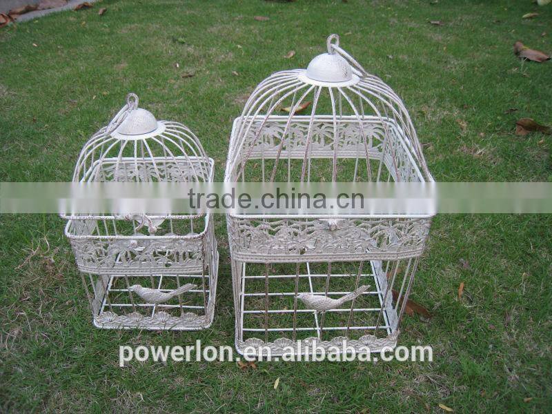 Europe and America Classic style S/2 Bird Cage for Wedding Antique white color