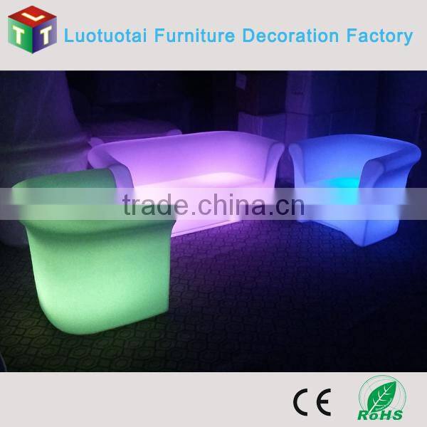 RGB glow single sofa / LED lighting furniture sofa