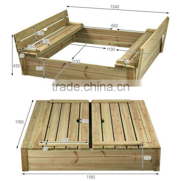 Wooden Sandbox ,Sandpit For Kids
