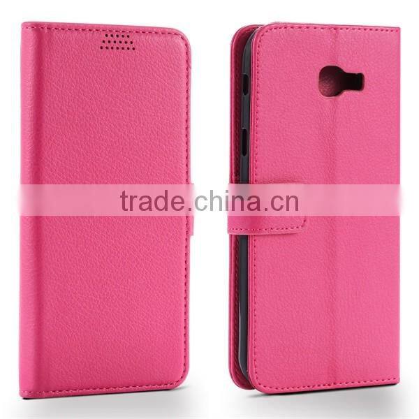 Factory Suppliers Litchi Pattern Flip Leather Phone Case For Samsung A7 2017