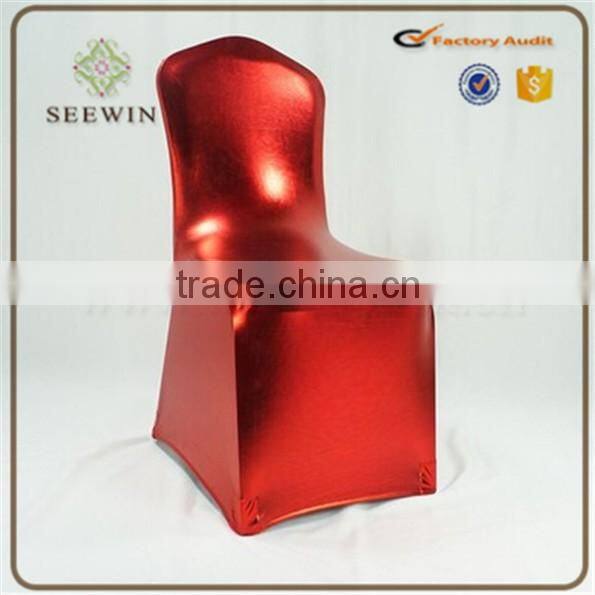 Hot sale gold metallic Christmas Chair Cover