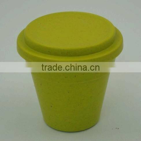 eco biodegradable bamboo fiber outdoor flower pot