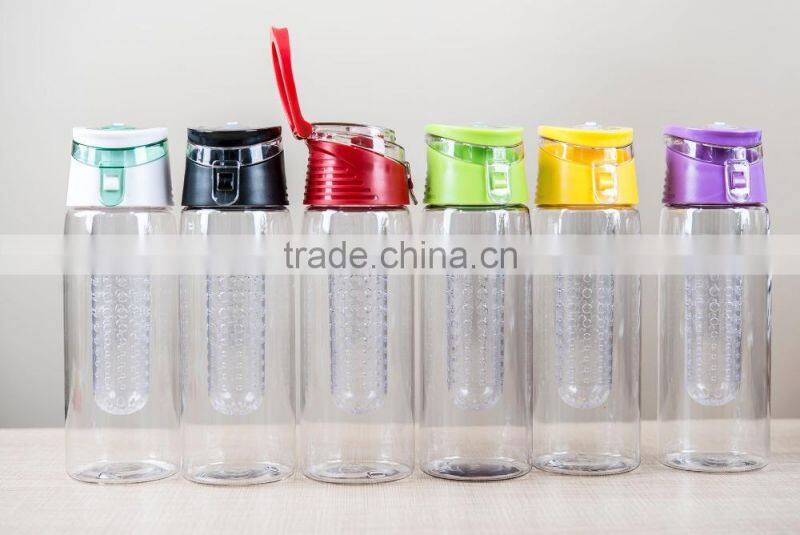 BPA Free private label Bottom Loading Fruit Infuser Water Bottle