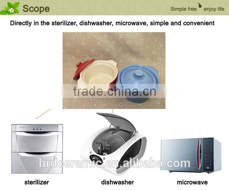 Stocked Industrial ceramic Soup pot Milk Pot Dessert bowl