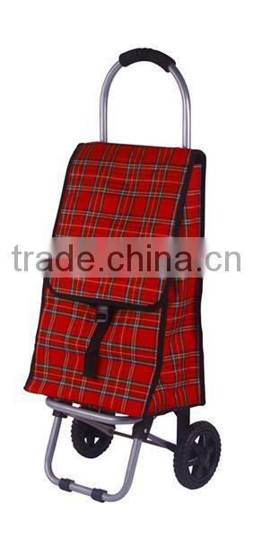 Two Wheels Shopping Cart Folding Grocery Bag Trolley