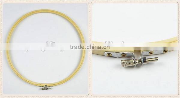 New products high quantity circle round natural bamboo embroidery hoop for diy kit made in china