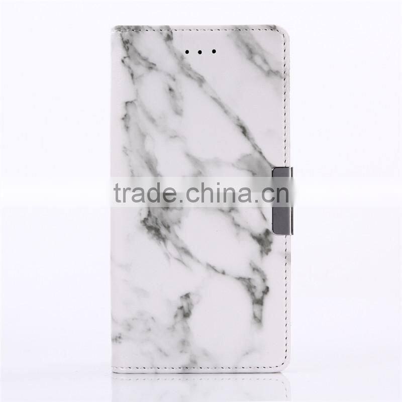 Noble design high quality marble PU card bumper/pocket cell phone case for Sony