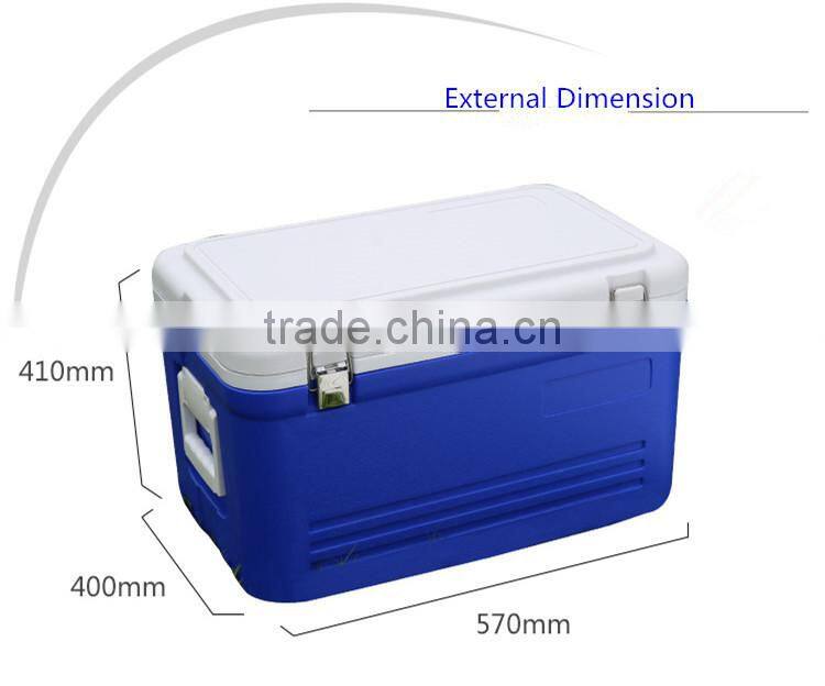 portable large plastic fishing cooler box