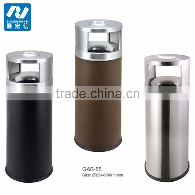 Stainless steel cigar ashtray,trash container