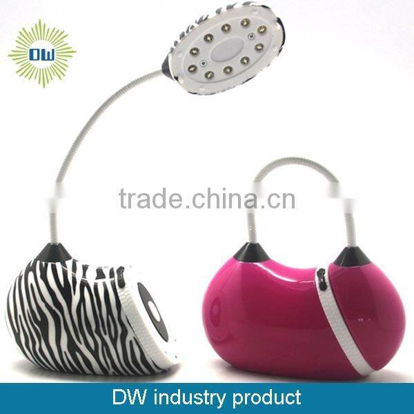 360 swivel head leopard 10 LED flexible neck book light /reading book light/ led book light