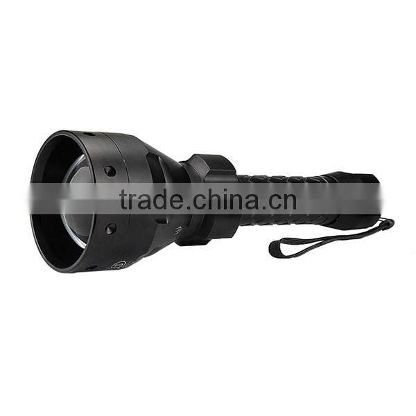 uniquefire T67 67mm convex lens zoom round hunting flashlight