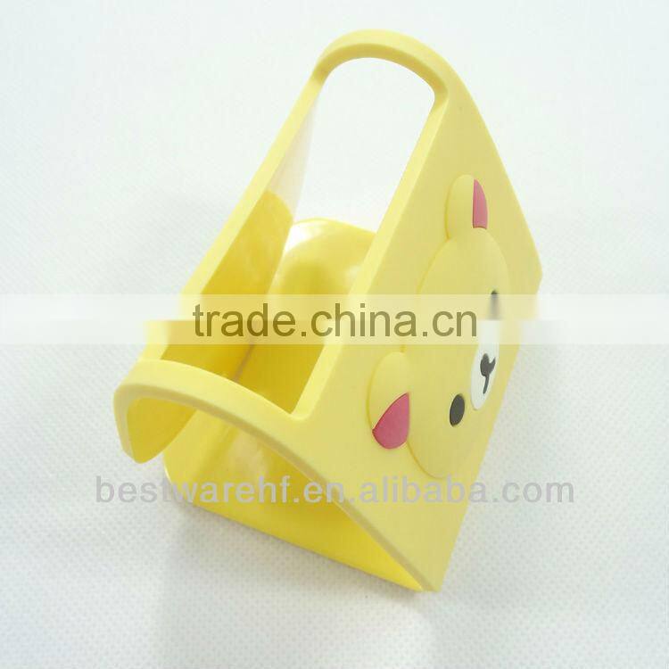 Funny foldable pvc mobile phone stand,pvc mobile phone holders