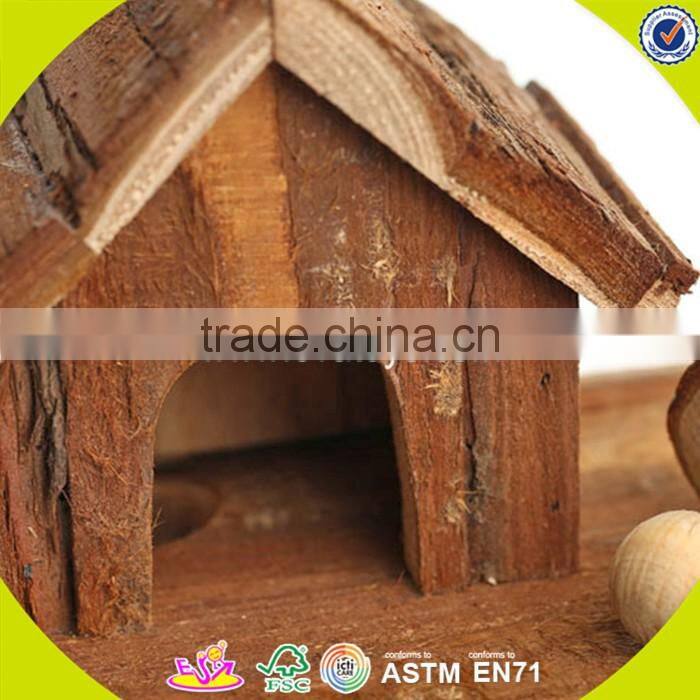 2017 New design wooden amusement facilities for hamster mini wooden amusement facilities for hamster W06F027
