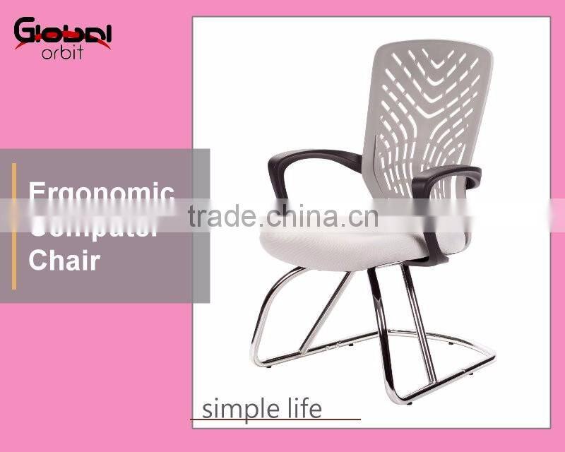 High quality computer chair modern design dining chair with chrome legs