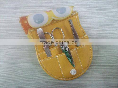 4pcs night owl typed gifts stainless steel metal category Manicure Set/Beauty Set/Pedicure Kit