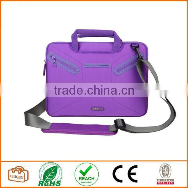 13.3 inch Ultrabooks/ Laptop / NetBook/ Super Protection Sleeve Shoulder Bag / Multi-functional Briefcase Carrying Case(Purple)