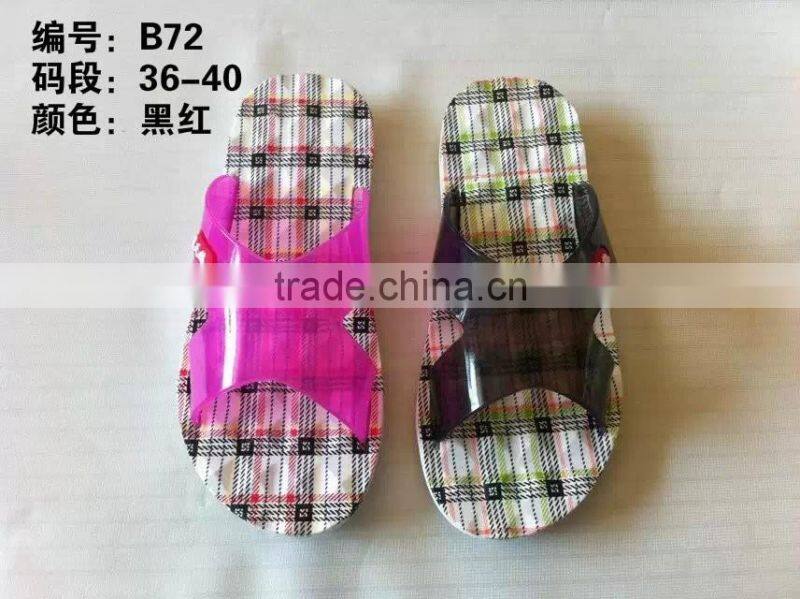 new design transparent insole slipper with best quality