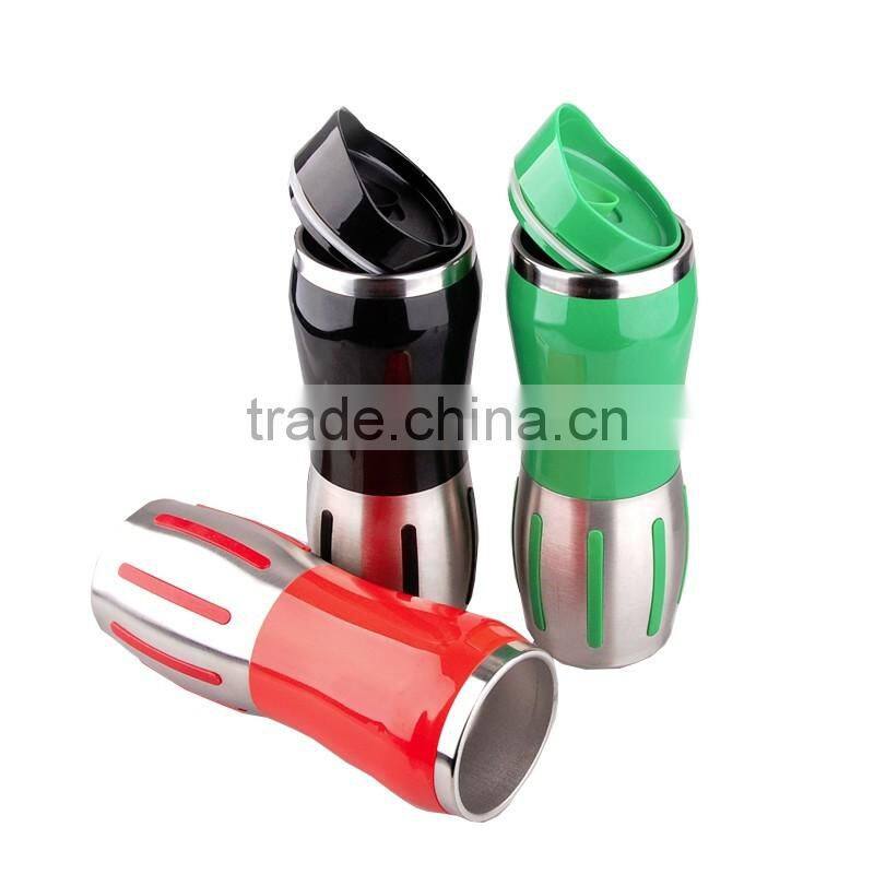 Stainless Steel Travel Car Heated Insulation Electronic Thermal Mug 400ml