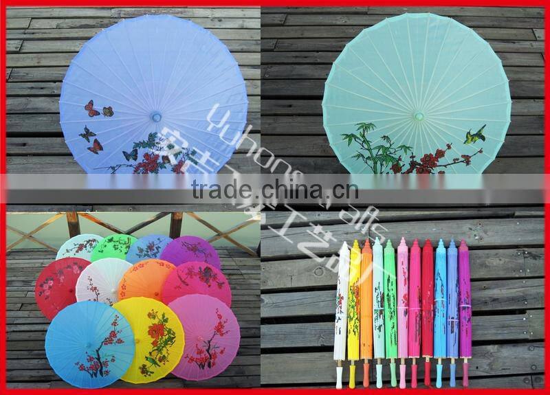 High quality wedding silk parasol in bamboo crafts