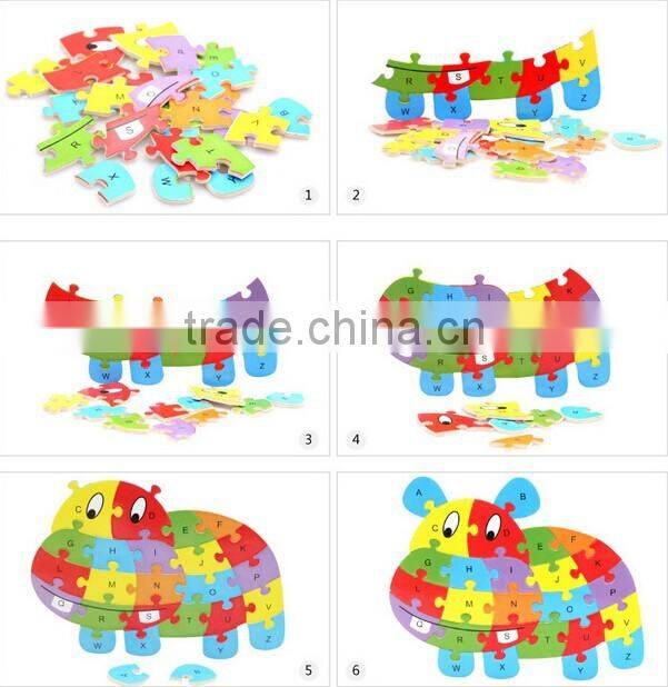Wooden 26pcs Letter Jigsaw Puzzles For Kids Educational And Learning Toys