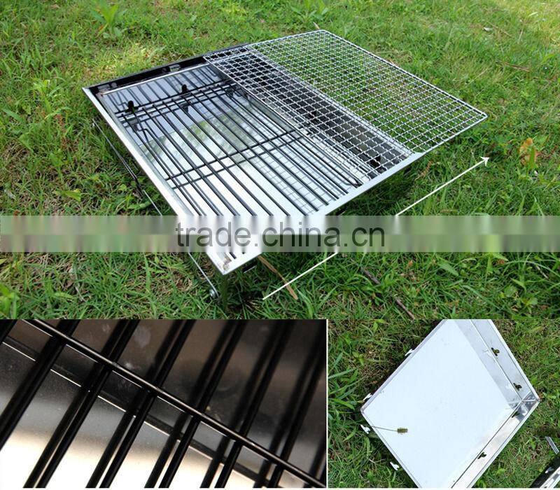 Steel Simple Outdoor Picnic Portable Folding Charcoal bbq Grills
