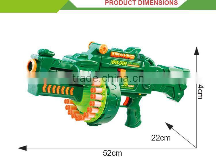 New design plastic shooting bullte toy foam soft ball gun